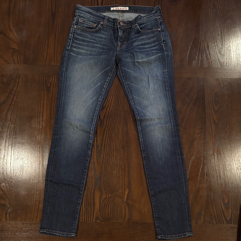 J Brand Denim Skinny Jeans with Cream Interior